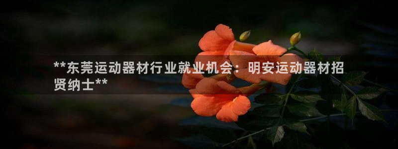 意昂3娱乐首页官网下载：**东莞运动器材行业就业机会