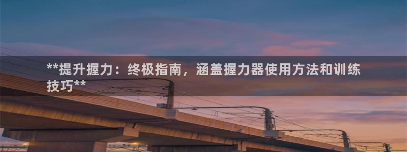 意昂体育3娱乐：**提升握力：终极指南，涵盖握力器使