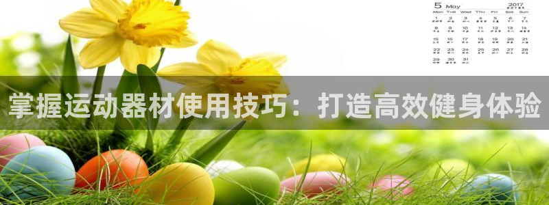 意昂3开户：掌握运动器材使用技巧：打造高效健身体验