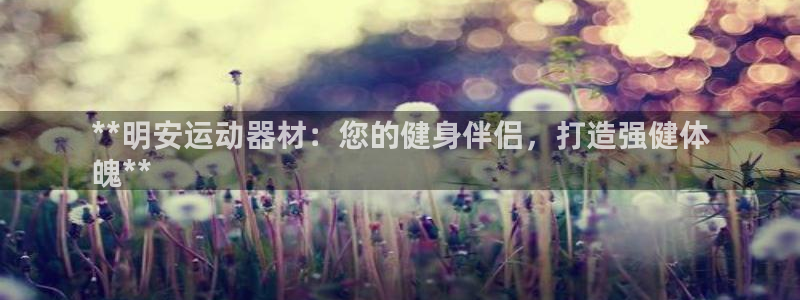 意昂3科技：**明安运动器材：您的健身伴侣，打造强健