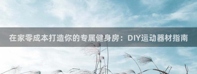意昂3官网：在家零成本打造你的专属健身房：DIY运动