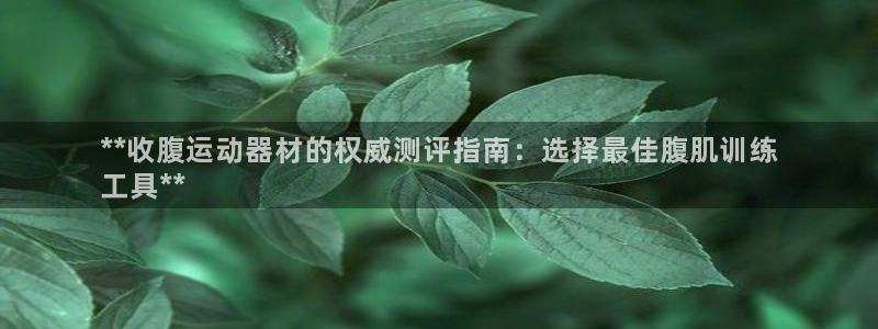 意昂体育3平台APP：**收腹运动器材的权威测评指南